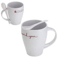 Sip N Stir 12 oz Bamboo/Polypropylene Mug with Spoon