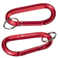 Aluminum Carabiner with Key Ring