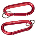 Aluminum Carabiner with Key Ring