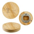 Bamboo Bottle Opener Magnet