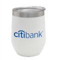 12oz. Stemless Vacuum Insulated Wine Cup with Lid