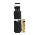 20 Oz Stainless Steel Insulated Vacuum Bottle w/Iced Tea Mix