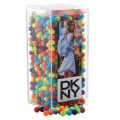 Mini Jawbreakers in a Clear Acrylic Square Tall Box