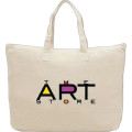 Cotton Tote Bag with Zipper