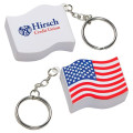 US Flag Stress Reliever Key Chain