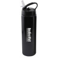 24 oz Aluminum Water Bottle with Sports Sipper Flip Straw