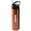 24 oz Aluminum Water Bottle with Sports Sipper Flip Straw