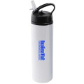 24 oz Aluminum Water Bottle with Sports Sipper Flip Straw