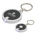 Round Simple Touch LED Key Chain