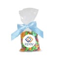 Skittles® Candy in Stand Up Mug Drop Bag with Bow