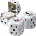 Dice Shaped Direct Imprint Tin filled with MicroMints®