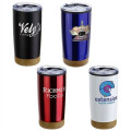 York 20 oz Stainless Steel/Polypropylene Tumbler with Cork B