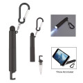 4-In-1 Light Up Stylus Pen With Carabiner