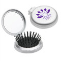 Travel Disk Brush & Mirror