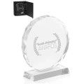Round Edge Branded Crystal Awards