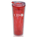 20 oz. Double Wall Plastic Travel Mug Color Matching Lid