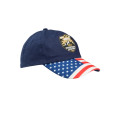 Patriotic 6 Panel Unconstructed Baseball Cap