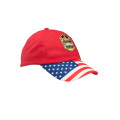 Patriotic 6 Panel Unconstructed Baseball Cap