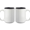 15 oz. Glossy Two-Tone Custom Photo Mug