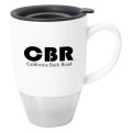13 Oz. Stainless Steel Dipped Ceramic Mug