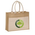 Canvas Pocket Jute Tote Bags