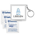 Antiseptic Wipes in Carrying Case Keychain