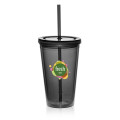 16 oz. Double Wall Acrylic Tumbler with Straw