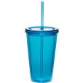 16 oz. Double Wall Acrylic Tumbler with Straw