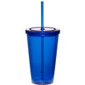 16 oz. Double Wall Acrylic Tumbler with Straw