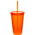 16 oz. Double Wall Acrylic Tumbler with Straw