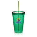 16 oz. Double Wall Acrylic Tumbler with Straw