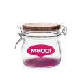 16 oz Glass Candy Jars with Wire Wooden Lids