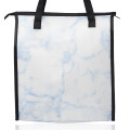 Marble Insulated Tote Bag with Pocket