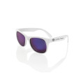 Color Lens Sunglasses with White Frames