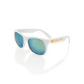 Color Lens Sunglasses with White Frames
