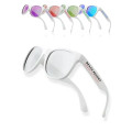 Color Lens Sunglasses with White Frames
