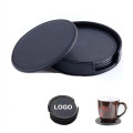 PU Leather 4 Coasters Set