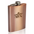 8 oz. Gran Torino Copper Coated Hip Flask