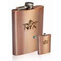 8 oz. Gran Torino Copper Coated Hip Flask