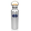 Luau 20 oz. Wood Top Stainless Steel Water Bottle