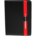 Color Block Black Leather Portfolios