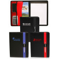 Color Block Black Leather Portfolios