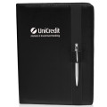 Color Block Black Leather Portfolios