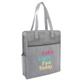Color Basics Heathered Non-Woven Tote Bag
