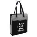 Color Basics Heathered Non-Woven Tote Bag