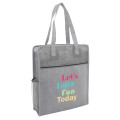 Color Basics Heathered Non-Woven Tote Bag