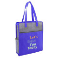 Color Basics Heathered Non-Woven Tote Bag