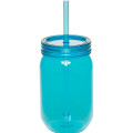 24 oz plastic mason jars with straw