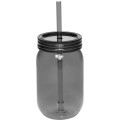 24 oz plastic mason jars with straw