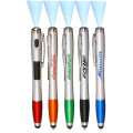 3 in 1 Stylus Ballpoint Pen with LED Light